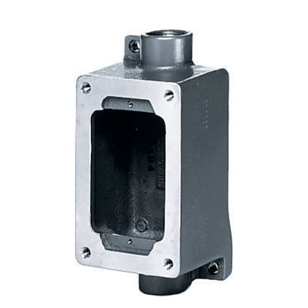 Hubbell Wiring Device-Kellems Electrical Box, Device Box Type, 1-G, Rectangular Shape SWB5